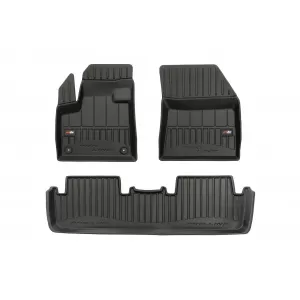 image-75-Specific rubber mats suitable for Citroen DS7 Crossback after 2019, 3-piece set, black color, with 24-month warranty