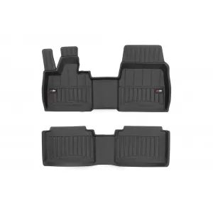 image-78-Specific rubber mats suitable for BMW i3 after 2013, 2-piece set, black color, with 24-month warranty