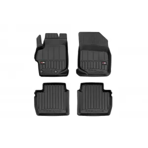 image-79-Specific rubber mats suitable for Peugeot 301 sedan after 2012, 4-piece set, black color, with 24-month warranty