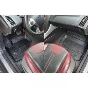 Mochete din cauciuc specifice, potrivite pentru Ford Focus MK III sedan, hatchback, wagon 2010-2018, set de 4 piese, culoare neagră, cu garanție de 24 de luni-image-6222481