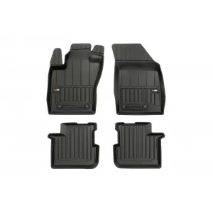 image-5-Specific rubber mats suitable for Fiat Tipo hatchback after 2015, 4-piece set, black color, with 24-month warranty