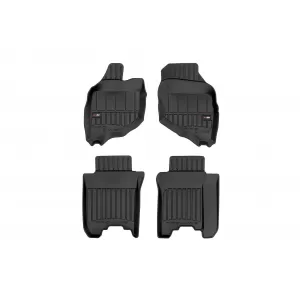 image-7-Specific rubber mats suitable for Honda Jazz 2001-2008, 4-piece set, black color, with 24-month warranty