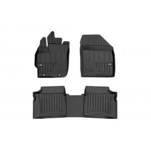 image-8-Specific rubber mats suitable for Frogum 3D ProLine series for Toyota Prius 2010-2015, 3-piece set, black color, with 24-month warranty