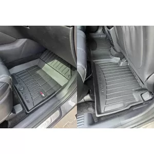 Mănuși de cauciuc specifice, potrivite pentru Hyundai Santa Fe după 2019, nu sunt potrivite pentru Hybrid, set de 3 piese, culoare neagră, cu garanție de 24 de luni-image-6222532
