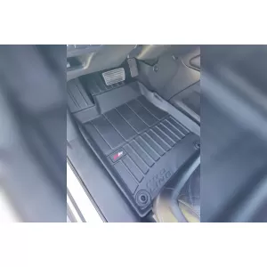 Covorașe din cauciuc specifice, potrivite pentru Honda CR-V 2012-2018, set de 3 piese, culoare neagră, cu garanție de 24 de luni din seria Frogum 3D ProLine.-image-6222559