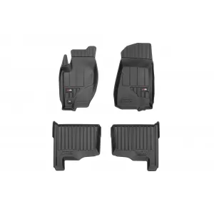 image-17-Specific rubber mats suitable for Jeep Grand Cherokee 2004-2010, 4-piece set, black color, with 24-month warranty