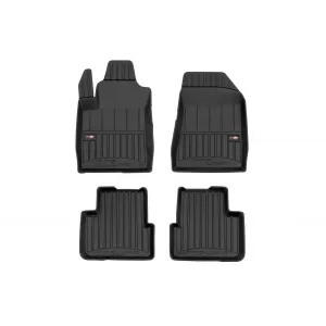 image-23-Specific rubber mats suitable for Fiat Bravo hatchback, Lancia Delta 2008-2014, 4-piece set, black color, with 24-month warranty from Frogum 3D ProLine series.