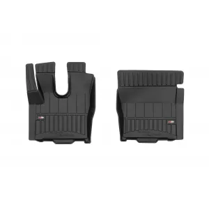 image-33-Specific rubber mats suitable for DAF XF after 2013, 2-piece set, black color, with 24-month warranty