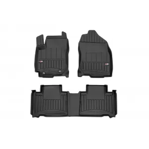 image-35-Specific rubber mats suitable for Toyota Rav4 Hybrid 2013-2019, 3-piece set, black color, with 24-month warranty