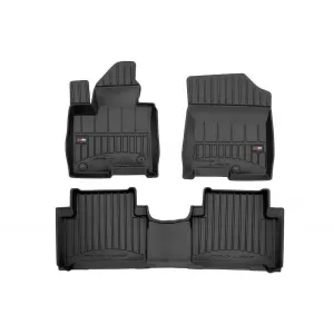 image-38-Specific rubber mats suitable for KIA Sorento Hybrid XL after 2020, 4-piece set, black color, with 24-month warranty