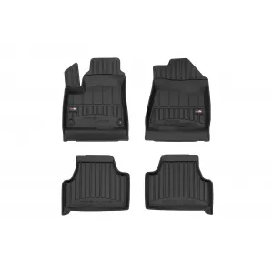 image-39-Specific rubber mats suitable for KIA E-soul after 2019, 4-piece set, black color, with 24-month warranty