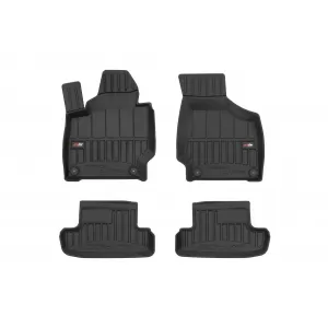 image-45-Specific rubber mats suitable for Audi TT 2006-2014, 4-piece set, black color, with 24-month warranty