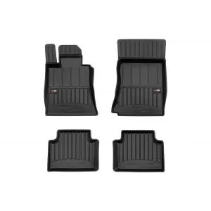 image-48-Specific rubber mats suitable for Alfa Romeo Giulia RWD after 2015, 4-piece set, black color, with 24-month warranty