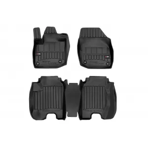 image-61-Specific rubber mats suitable for Honda Civic IX 2011-2016 from Frogum 3D ProLine series, 3-piece set, black color, with 24-month warranty