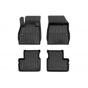 image-62-Specific rubber mats suitable for Nissan Micra K14 after 2016, 4-piece set, black color, with 24-month warranty