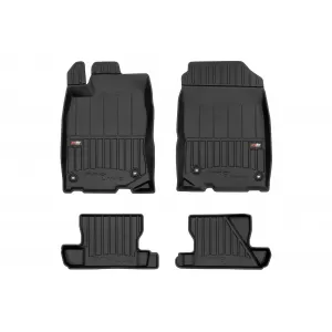 image-63-Specific rubber mats suitable for Honda CR-Z hatchback 2010-2016, 4-piece set, black color, with 24-month warranty