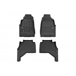 image-69-Specific rubber mats suitable for Isuzu D-max 2011-2019 from Frogum 3D ProLine series, 4-piece set, black color, with 24-month warranty
