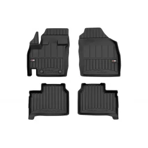 image-70-Specific rubber mats suitable for Suzuki Ignis III after 2016, 4-piece set, black color, with 24-month warranty