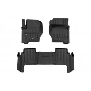 image-72-Specific rubber mats suitable for Range Rover Sport I 2005-2013 from Frogum 3D ProLine series, 3-piece set, black color, with 24-month warranty