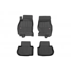 image-1-Specific rubber mats suitable for Infiniti FX 2003-2008, 4-piece set, black color, with 24-month warranty from Frogum 3D ProLine series.