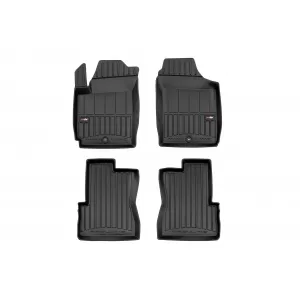 image-2-Specific rubber mats suitable for KIA Picanto 2003-2011, 4-piece set, black color, with 24-month warranty from Frogum 3D ProLine series.