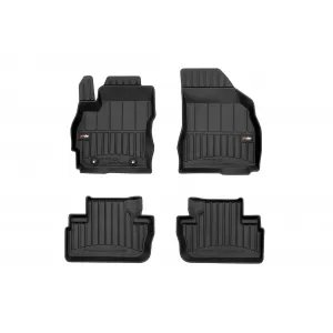 image-4-Specific rubber mats suitable for Mazda Premacy 2005-2010, 4-piece set, black color, with 24-month warranty