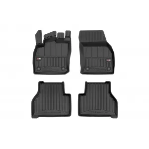 image-13-Specific rubber mats suitable for Volkswagen Caddy after 2021, 4-piece set, black color, with 24-month warranty