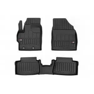 image-18-Specific rubber mats suitable for Frogum 3D ProLine series for Toyota Yaris IV Hybrid after 2019, Yaris Cross after 2020, Mazda 2 Hybrid after 2022, 4-piece set, black color, with 24-month warranty