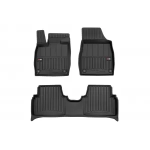 image-24-Specific rubber mats suitable for Volkswagen ID.3 after 2019, 4-piece set, black color, with 24-month warranty