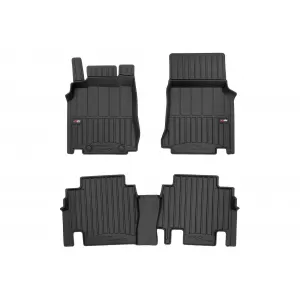 image-25-Specific rubber mats suitable for Mercedes Vaneo W414 2002-2015, 3-piece set, black color, with 24-month warranty