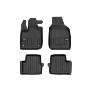 image-26-Specific rubber mats suitable for Fiat 500 II Electric after 2021, 4-piece set, black color, with 24-month warranty