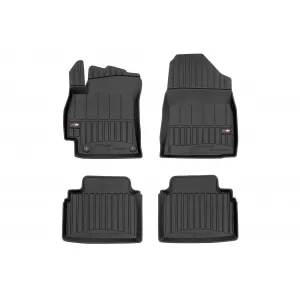 image-32-Specific rubber mats suitable for Hyundai Elantra VII after 2020, 4-piece set, black color, with 24-month warranty