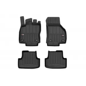 image-35-Specific rubber mats suitable for Volkswagen Golf VIII after 2019, 4-piece set, black color, with 24-month warranty
