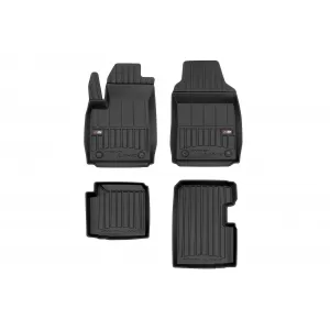 image-36-Specific rubber mats suitable for Fiat 500 II Hybrid after 2020, 4-piece set, black color, with 24-month warranty