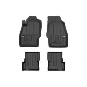 image-48-Specific rubber mats suitable for Opel Adam hatchback 2012-2019, 4-piece set, black color, with 24-month warranty from Frogum 3D ProLine series.