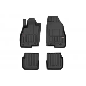 image-49-Specific rubber mats suitable for Alfa Romeo Mito 2008-2018, 4-piece set, black color, with 24-month warranty from Frogum 3D ProLine series.