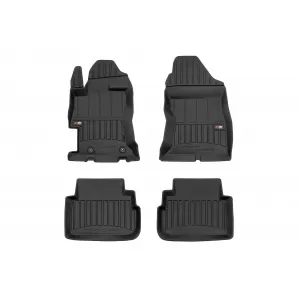 image-52-Specific rubber mats suitable for Subaru XV II after 2018, 4-piece set, black color, with 24-month warranty
