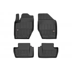 image-54-Specific rubber mats suitable for Citroen DS4 2011-2015, 4-piece set, black color, with 24-month warranty from Frogum 3D ProLine series.