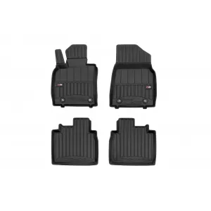 image-66-Specific rubber mats suitable for Lexus ES after 2018, 4-piece set, black color, with 24-month warranty