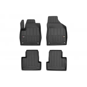image-68-Specific rubber mats suitable for Jeep Cherokee 2013-2023, 4-piece set, black color, with 24-month warranty