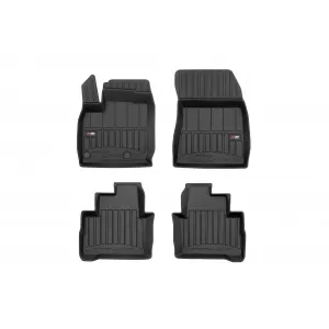 image-69-Specific rubber mats suitable for Nissan Qashqai after 2021, 4-piece set, black color, with 24-month warranty
