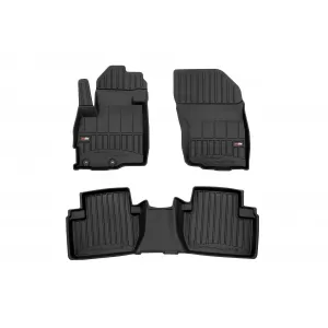image-72-Specific rubber mats suitable for Frogum 3D ProLine series for Mitsubishi Outlander 2006-2012, 3-piece set, black color, with 24-month warranty