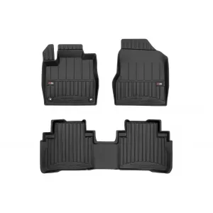 image-77-Specific rubber mats suitable for Nissan Murano Z51 2009-2014, 3-piece set, black color, with 24-month warranty