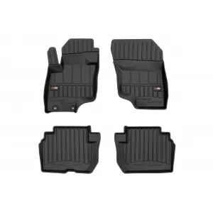 image-4-Specific rubber mats suitable for Mitsubishi Eclipse Cross PHEV after 2018, 4-piece set, black color, with 24-month warranty