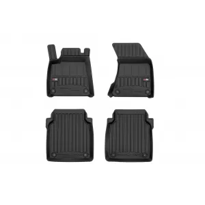 image-5-Specific rubber mats suitable for Audi A8 D4 2009-2017 long wheelbase, 4-piece set, black color, with 24-month warranty