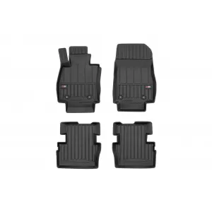 image-7-Specific rubber mats suitable for Mazda 2 after 2014, 4-piece set, black color, with 24-month warranty