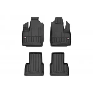 image-9-Specific rubber mats suitable for Fiat Doblo 2000-2010, 4-piece set, black color, with 24-month warranty from Frogum 3D ProLine series.