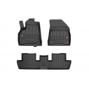 image-12-Specific rubber mats suitable for Peugeot 3008 2009-2016, 3-piece set, black color, with 24-month warranty