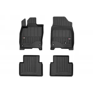 image-16-Specific rubber mats suitable for Honda Civic X 2015-2021, 4-piece set, black color, with 24-month warranty