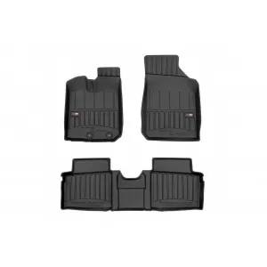 image-28-Specific rubber mats suitable for Dacia Spring after 2021, 3-piece set, black color, with 24-month warranty